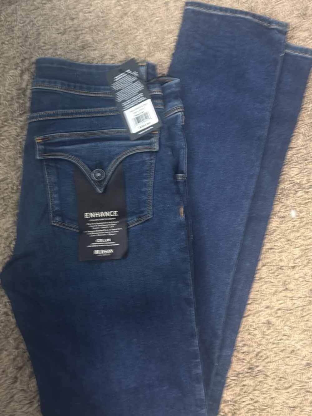 Hudson Jeans Dark Blue Denim Double-Button Waist size 30